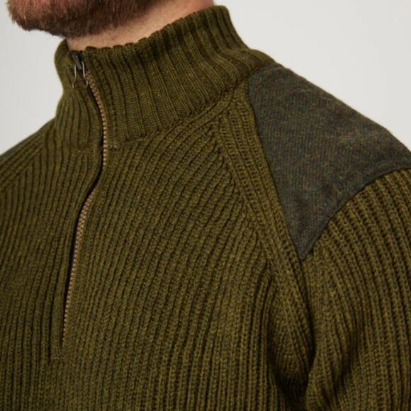 Peregrine Foxton Quarter Zip Jumper/Sweater Olive Green Size XXL - Picture 3 of 11